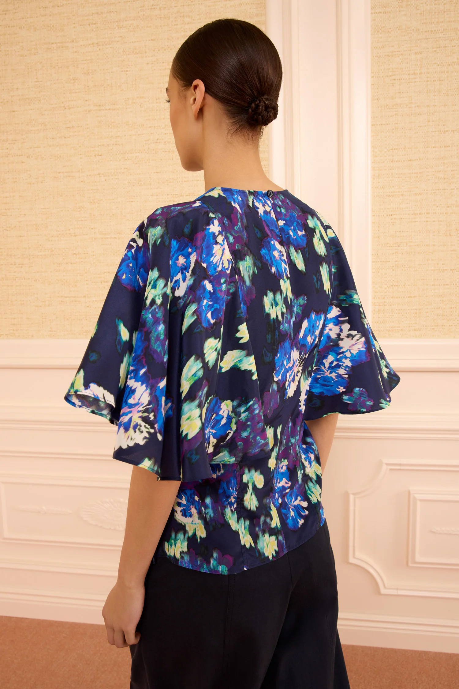 Ada Silk Blouse - Evening Bloom - Image 4