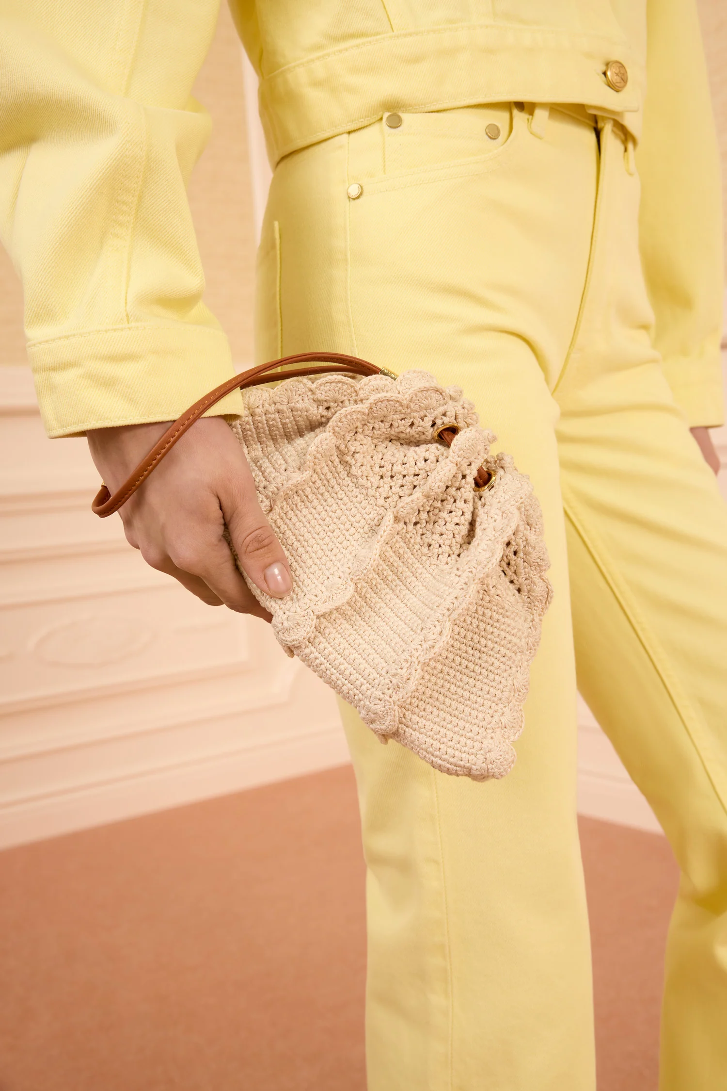 Adria Small Crochet Crossbody - Cowrie - Image 7