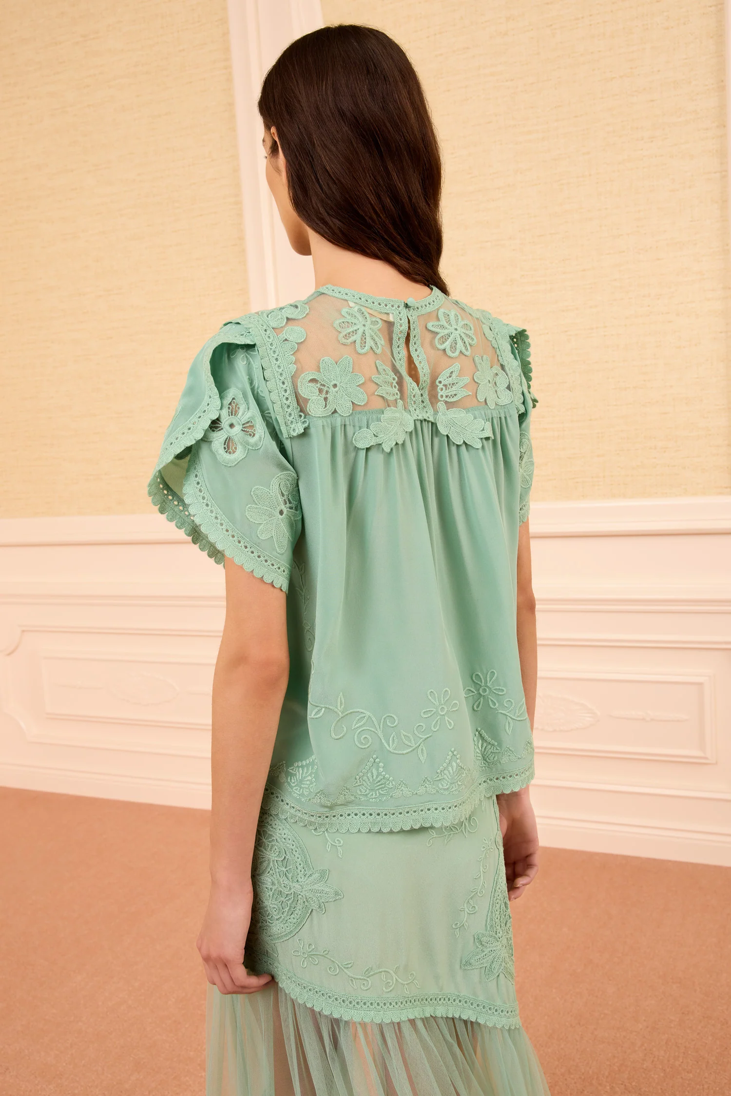 Alma Silk Top - Arctic - Image 4
