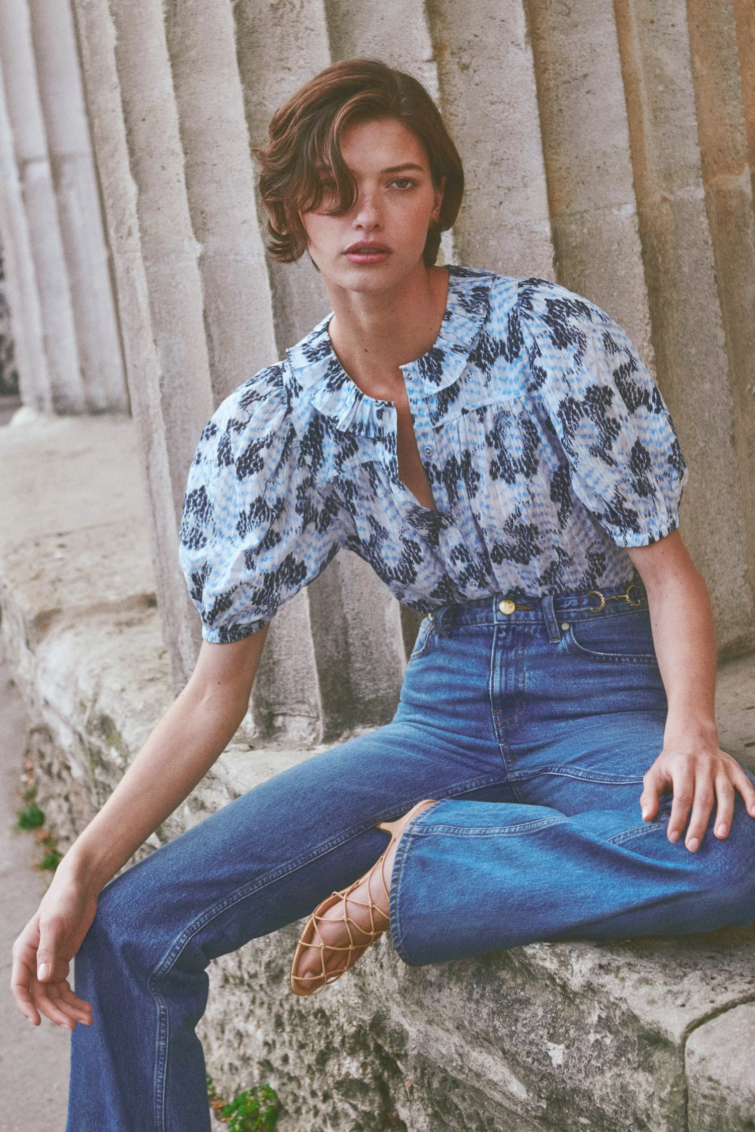 Amaria Cotton Top - Ciel - Image 6