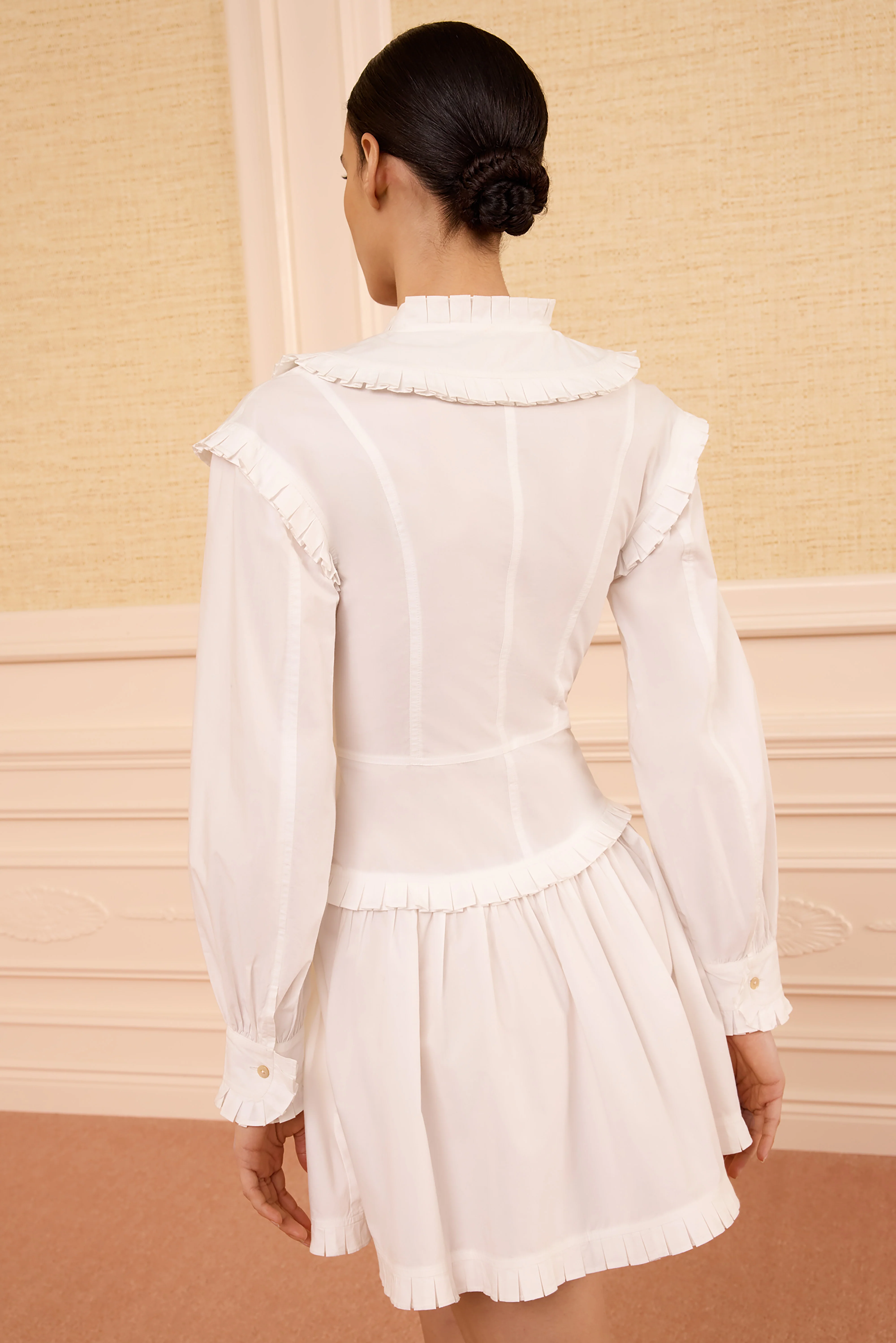 Beatrix Cotton Mini Dress - Cowrie - Image 4