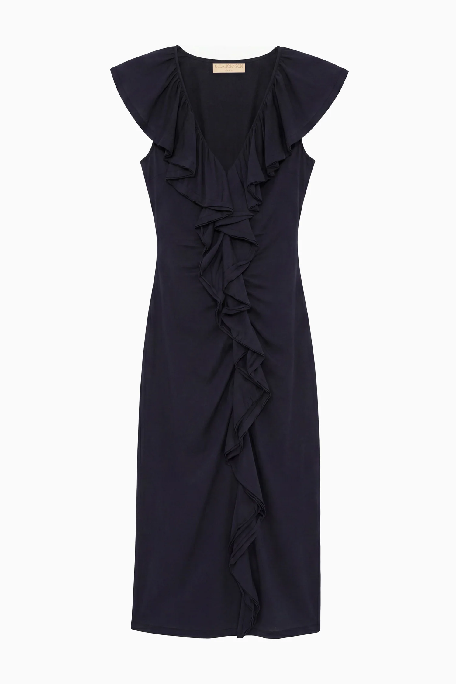 Chiara Cotton Ruffle Dress - Midnight - Image 6