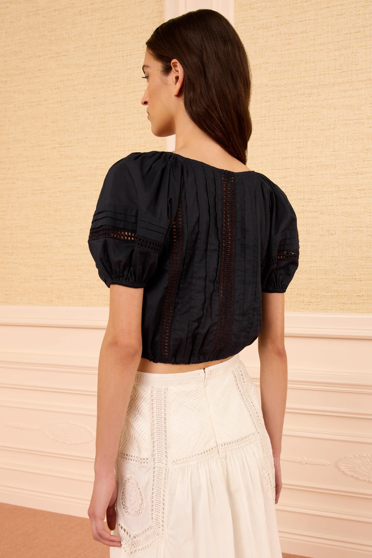Clara Cotton Top - Noir - Image 4
