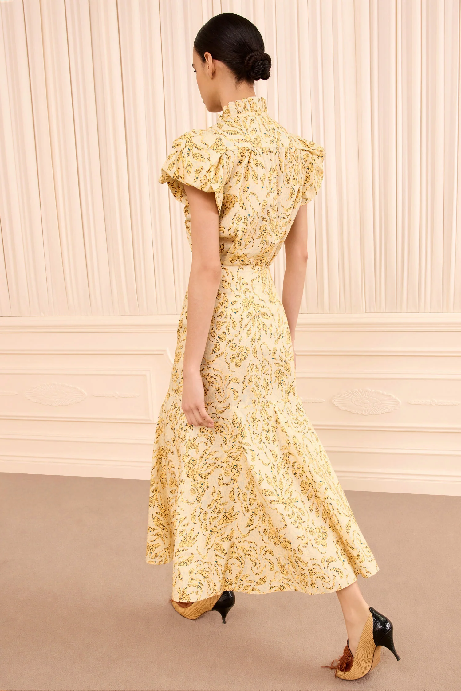 Clarisse Trumpet Midi Skirt - Chamomile - Image 5