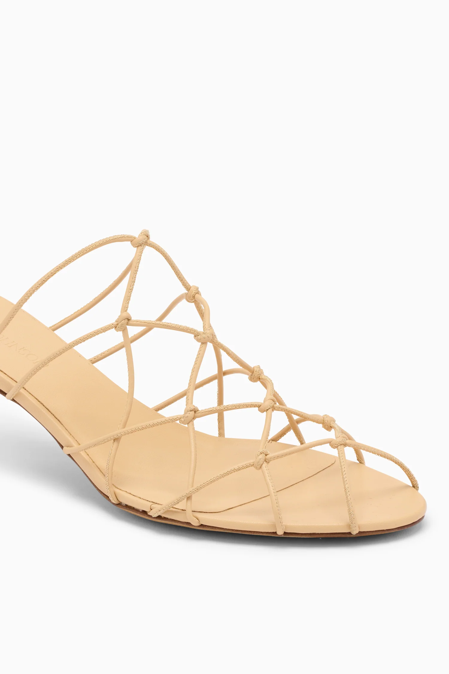 Colette Kitten Heel Sandal - Miele - Image 3