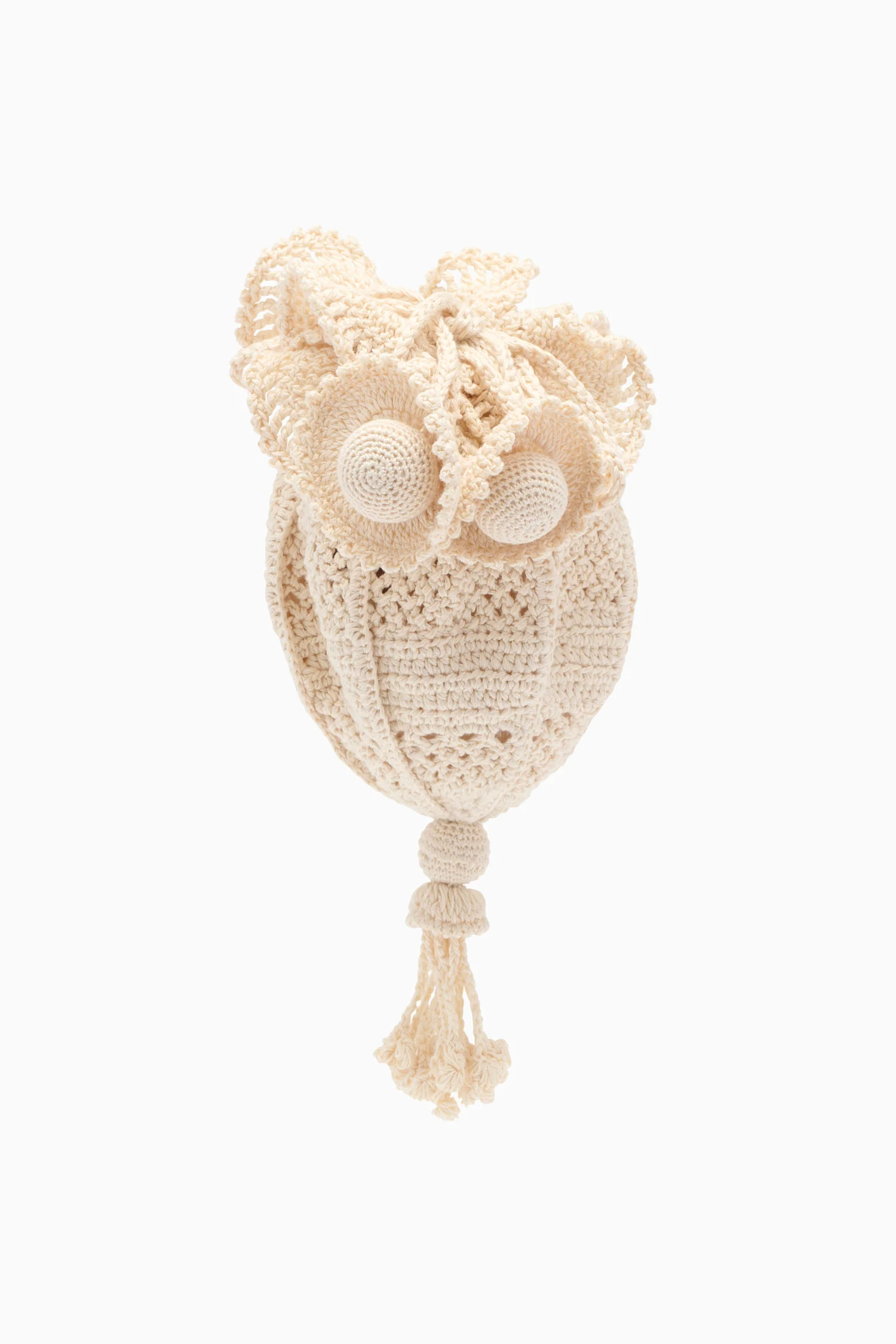 Crochet Mermaid Pouch - Natural - Image 3