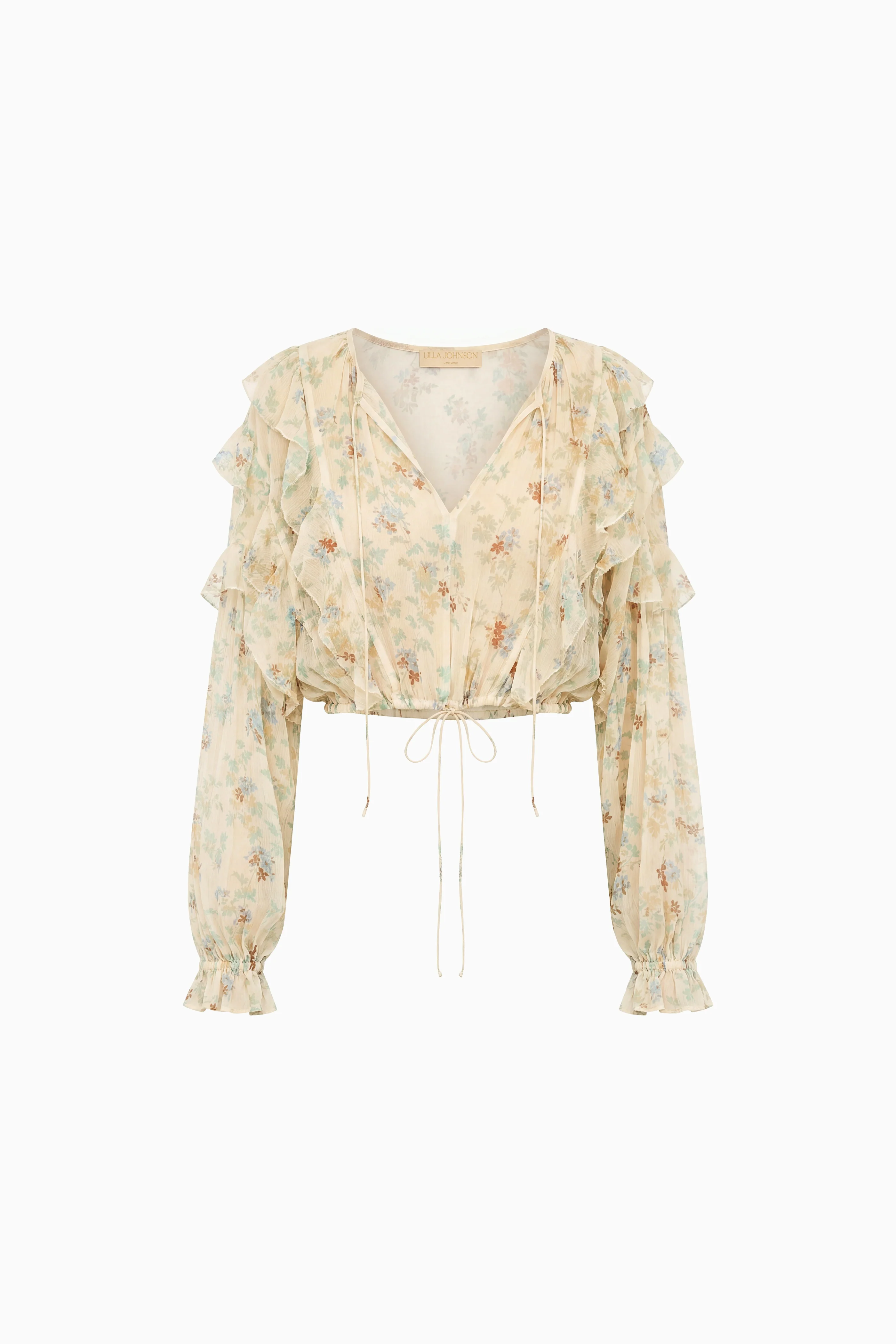 Delfina Silk Blouse - Moon Petal - Image 5
