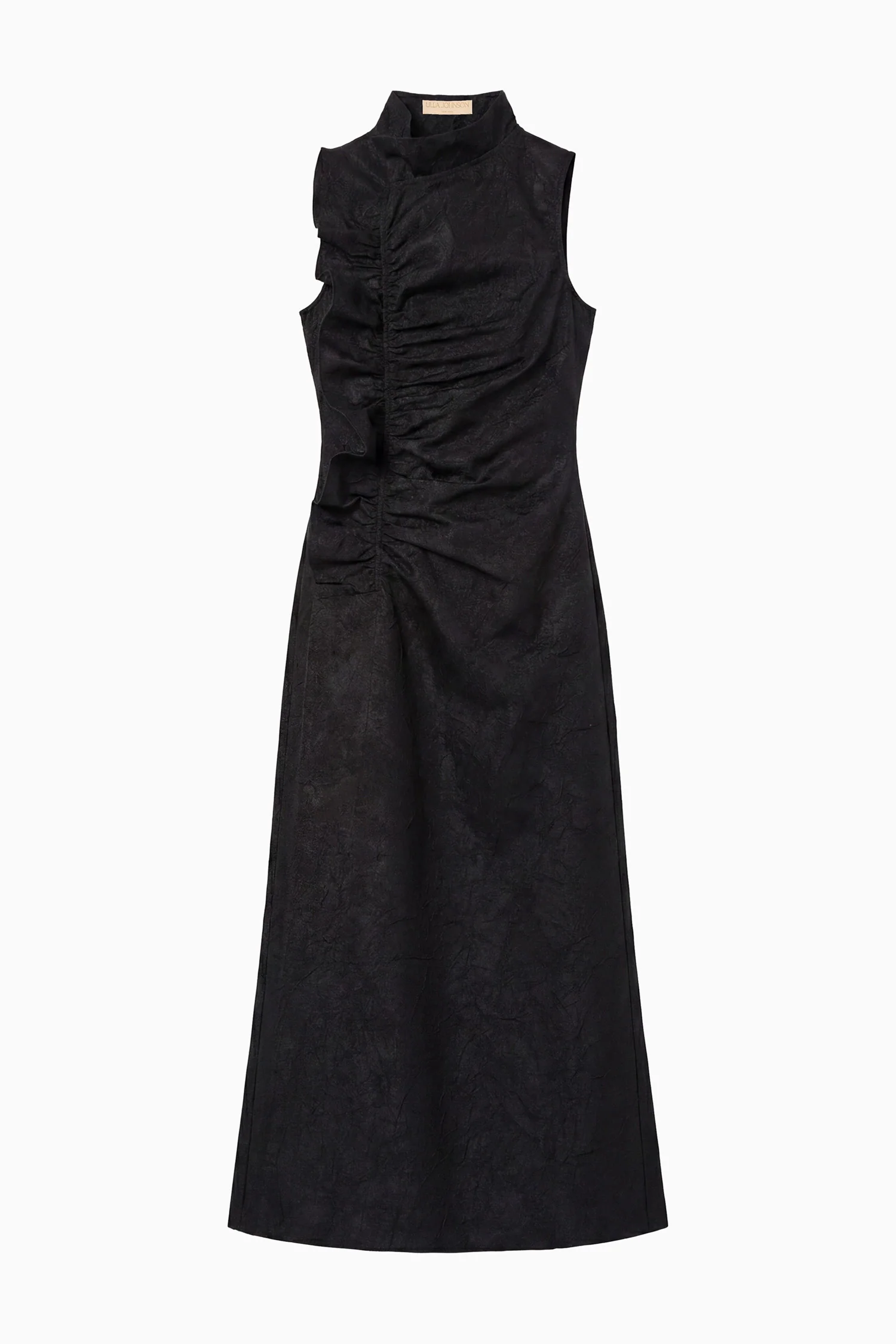 Demetria Taffeta Dress - Obsidian - Image 5