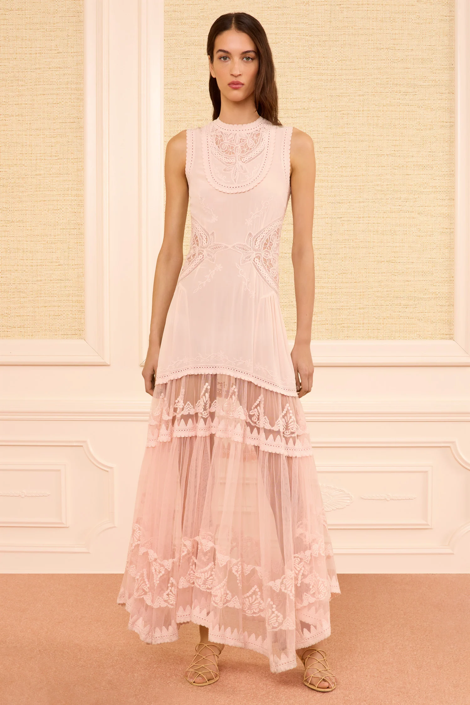 Florence Silk Dress - Blush - Image 3