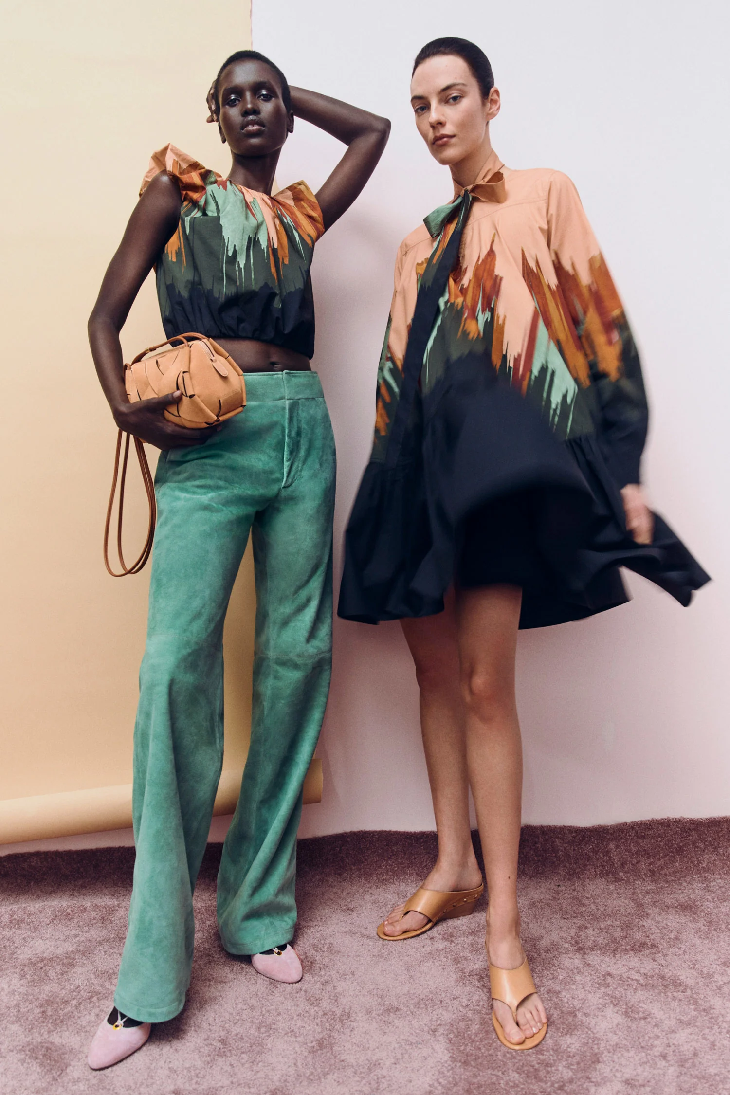 Freja Suede Pant - Aventurine - Image 7