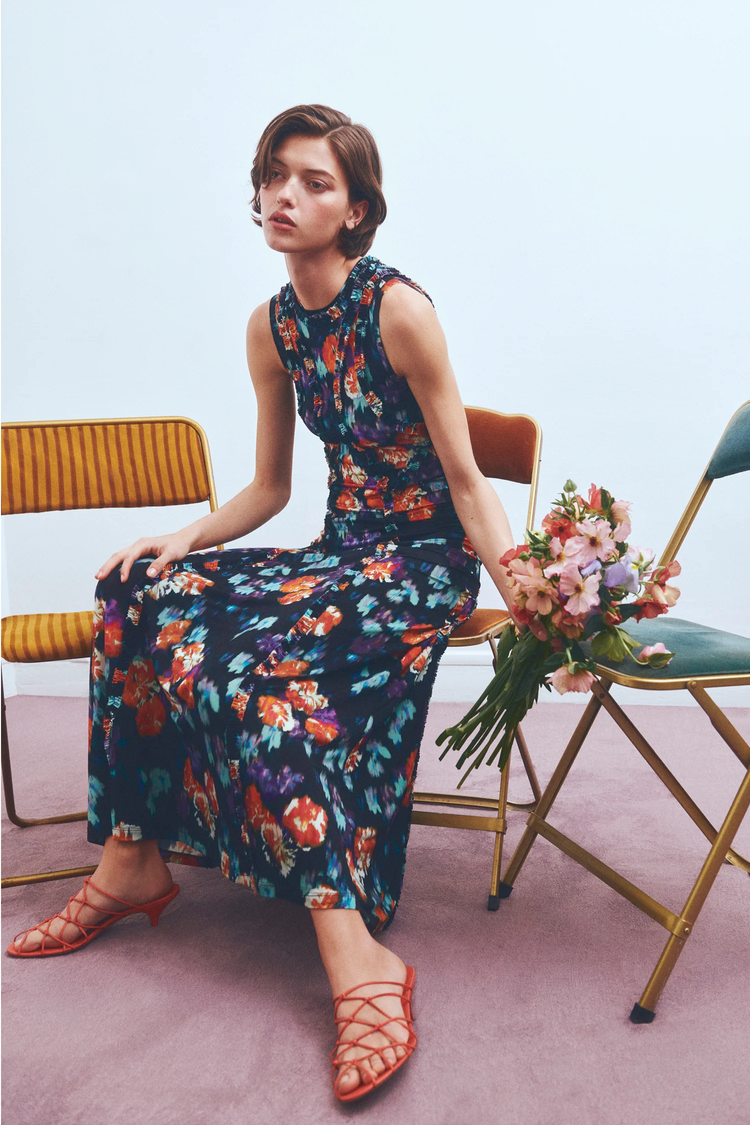Isabelle Jersey Dress - Nocturne - Image 7