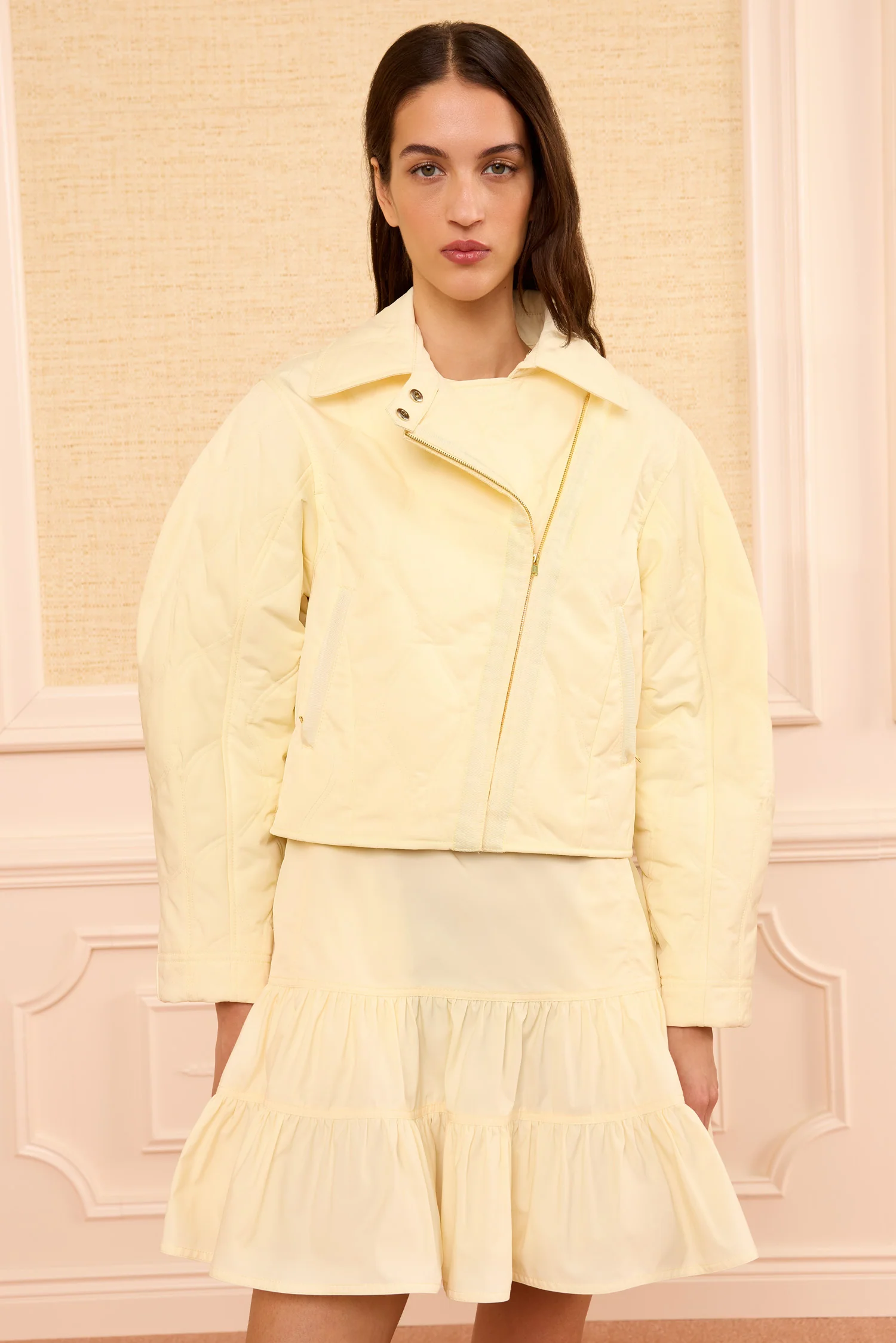 Leonie Quilted Jacket - Butter - Image 3