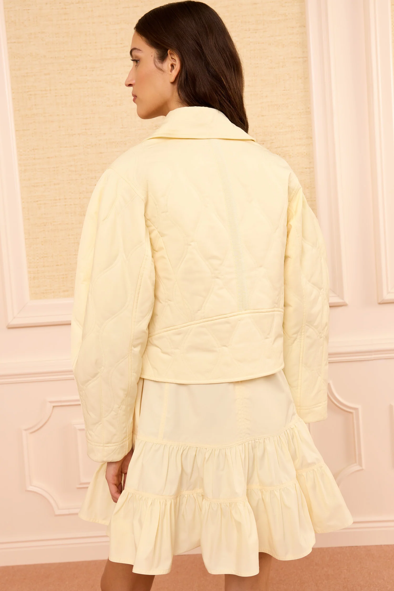 Leonie Quilted Jacket - Butter - Image 4