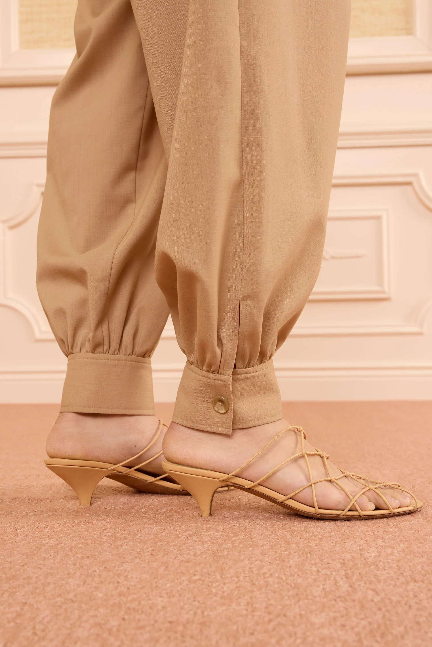 Luella Pleated Wool Pant - Dunewood - Image 4