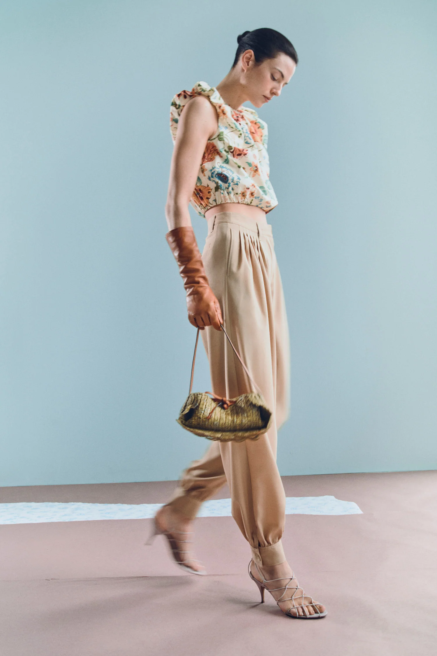 Luella Pleated Wool Pant - Dunewood - Image 8