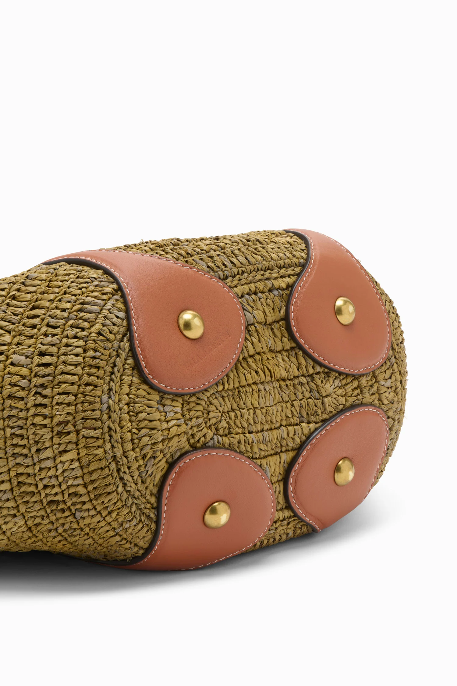 Marina Raffia Tote - Olive - Image 3