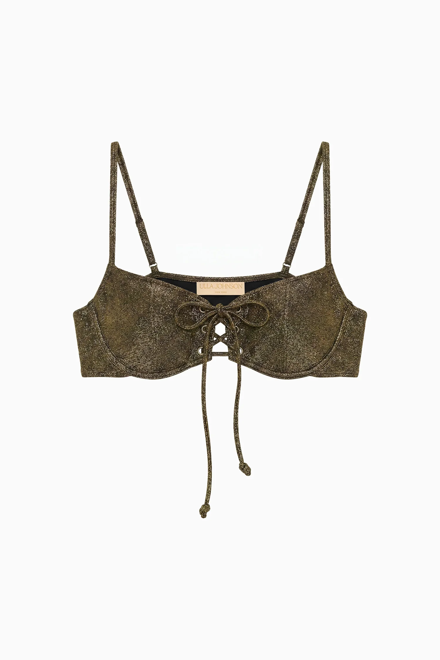 Noa Front Tie Bikini Top - Noir - Image 5