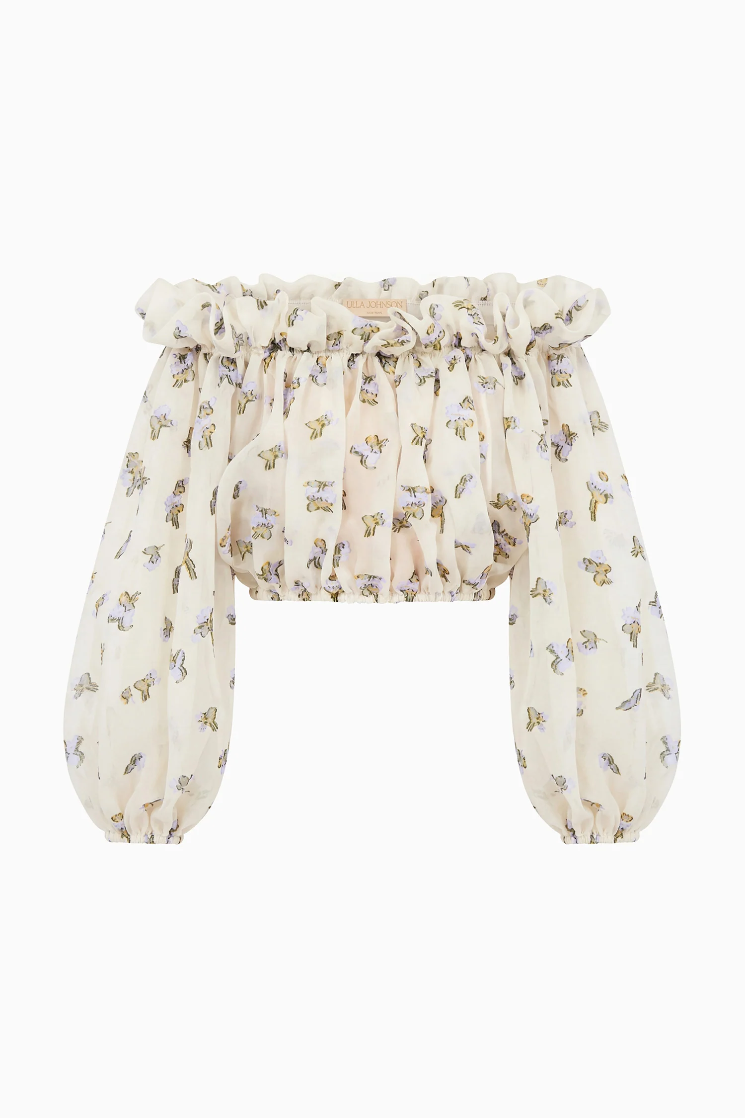 Ondine Organza Blouse - Violet Leaf - Image 5