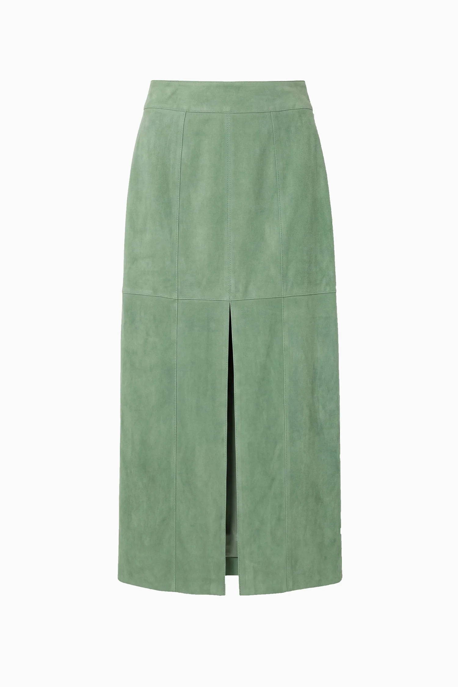 Orion Suede Pencil Skirt - Aventurine - Image 6