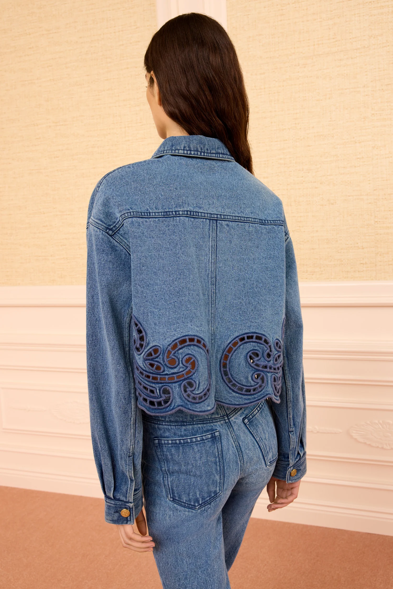 The Bobbi Jacket with Eyelet - River - Image 5