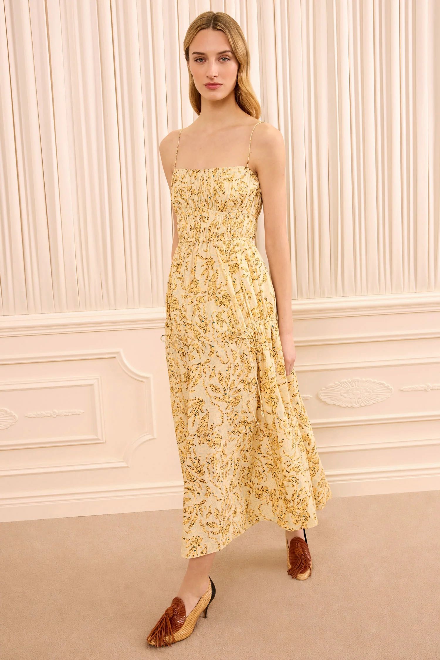 Vidri Cami Cotton Dress - Chamomile - Image 3